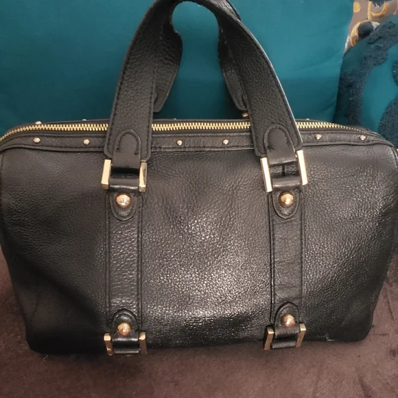 Authentic Juicy Couture L.A - Black Full Grain Deveo Soft Leather Hand Bag 👜 - Picture 4 of 7